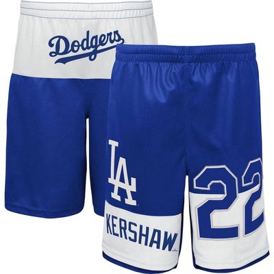 Outerstuff Youth Clayton Kershaw Royal Los Angeles Dodgers Pandemonium Name & Number Shorts