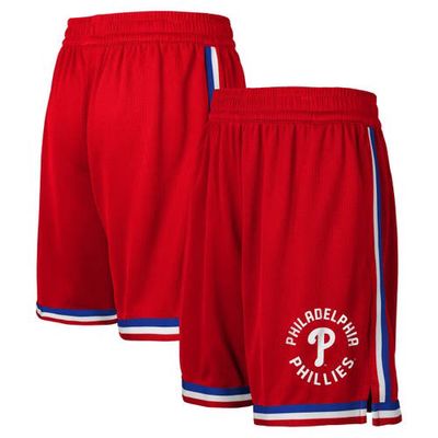 Outerstuff Youth Fanatics Branded Red Philadelphia Phillies Hit Home Mesh Shorts