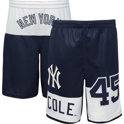 Outerstuff Youth Gerrit Cole Navy New York Yankees Pandemonium Name & Number Shorts