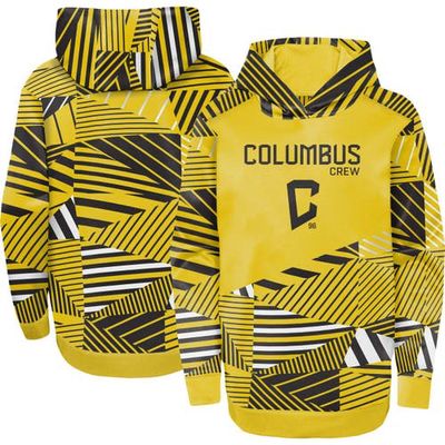 Outerstuff Youth Gold Columbus Crew Pro Sweeper Pullover Hoodie