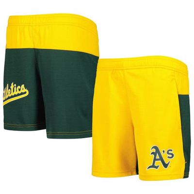 Outerstuff Youth Gold Oakland Athletics 7th Inning Stretch Shorts