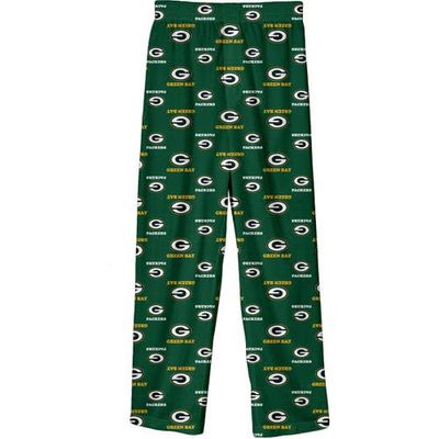Outerstuff Youth Green Green Bay Packers Team-Colored Printed Pajama Pants