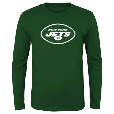 Outerstuff Youth Green New York Jets Primary Logo Long Sleeve T-Shirt
