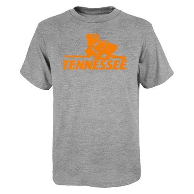 Outerstuff Youth Heather Gray Tennessee Volunteers Vault Logo T-Shirt