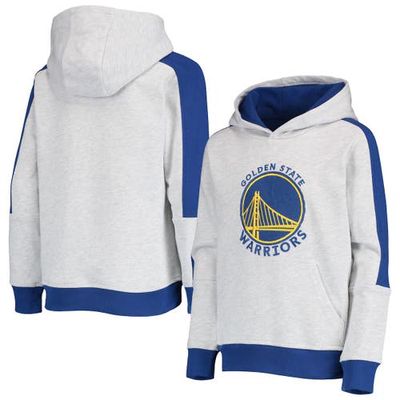 Outerstuff Youth Heathered Gray Golden State Warriors Lived In Pullover Hoodie in Heather Gray