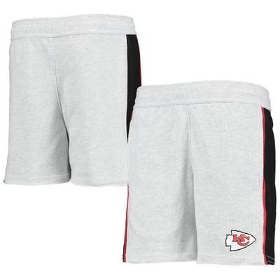 Outerstuff Youth Heathered Gray Kansas City Chiefs Wingback Shorts in Heather Gray