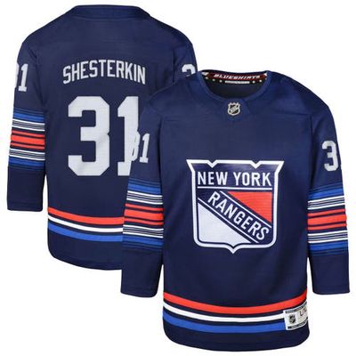 Outerstuff Youth Igor Shesterkin Navy New York Rangers Alternate Premier Player Jersey