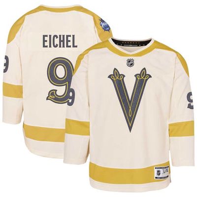 Outerstuff Youth Jack Eichel Cream Vegas Golden Knights 2024 NHL Winter Classic Premier Player Jersey