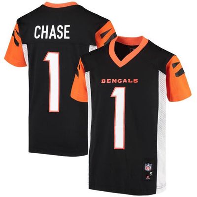 Outerstuff Youth Ja'Marr Chase Black Cincinnati Bengals Replica Player Jersey