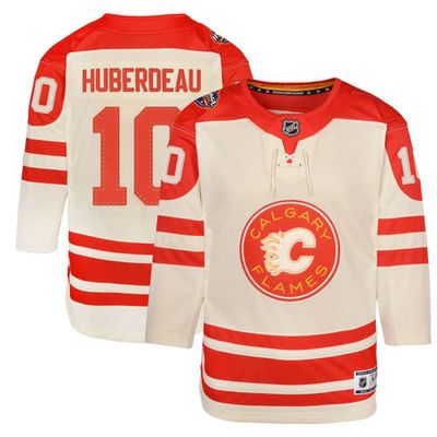 Outerstuff Youth Jonathan Huberdeau Cream Calgary Flames 2023 NHL Heritage Classic Premier Player Jersey