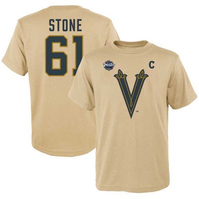Outerstuff Youth Mark Stone Cream Vegas Golden Knights 2024 NHL Winter Classic Name & Number T-Shirt