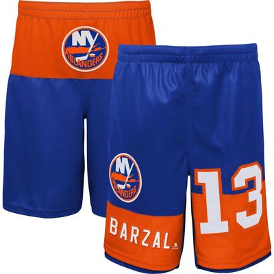Outerstuff Youth Mathew Barzal Royal New York Islanders Pandemonium Name & Number Shorts