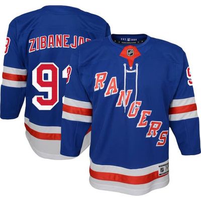 Outerstuff Youth Mika Zibanejad Blue New York Rangers Home Premier Player Jersey