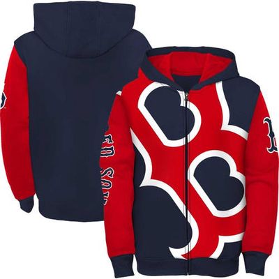 Outerstuff Youth Navy Boston Red Sox Poster Board Full-Zip Hoodie