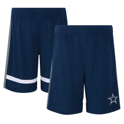 Outerstuff Youth Navy Dallas Cowboys 50 Yard Dash Mesh Shorts