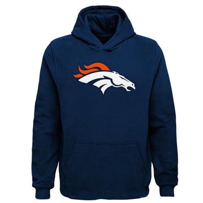 Outerstuff Youth Navy Denver Broncos Team Logo Pullover Hoodie