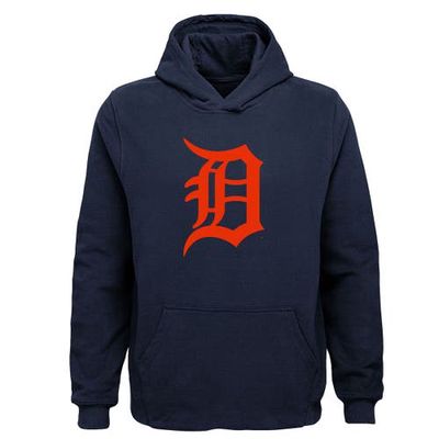 Outerstuff Youth Navy Detroit Tigers Team Primary Logo Pullover Hoodie