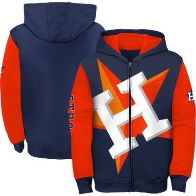 Outerstuff Youth Navy Houston Astros Poster Board Full-Zip Hoodie
