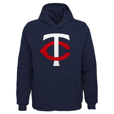 Outerstuff Youth Navy Minnesota Twins Team Primary Logo Pullover Hoodie