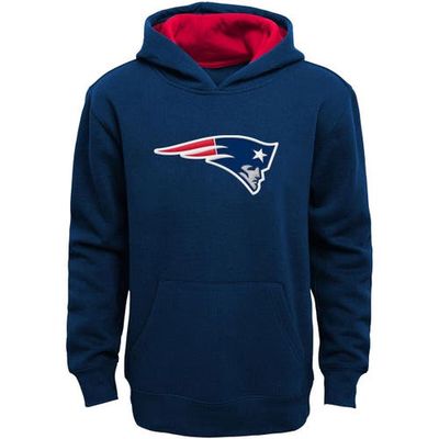 Outerstuff Youth Navy New England Patriots Fan Gear Prime Pullover Hoodie