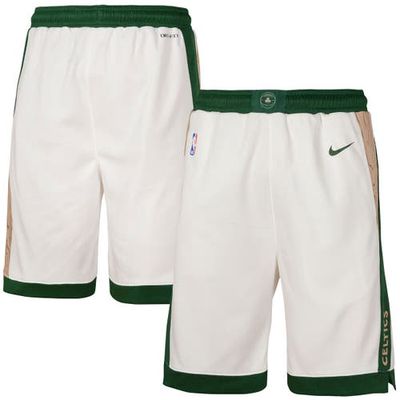 Outerstuff Youth Nike Green Boston Celtics 2023/24 City Edition Swingman Performance Shorts