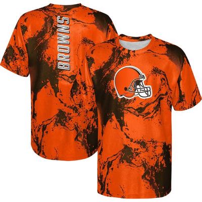 Outerstuff Youth Orange Cleveland Browns In The Mix T-Shirt