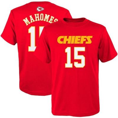 Outerstuff Youth Patrick Mahomes Red Kansas City Chiefs Mainliner Player Name & Number T-Shirt