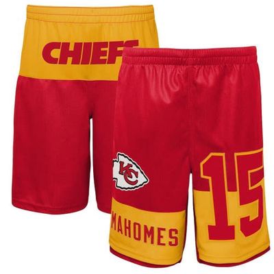 Outerstuff Youth Patrick Mahomes Red Kansas City Chiefs Name & Number Player Shorts