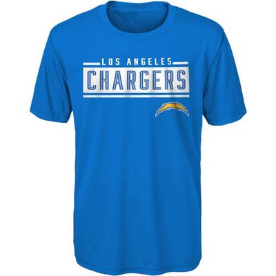 Outerstuff Youth Powder Blue Los Angeles Chargers Amped Up T-Shirt