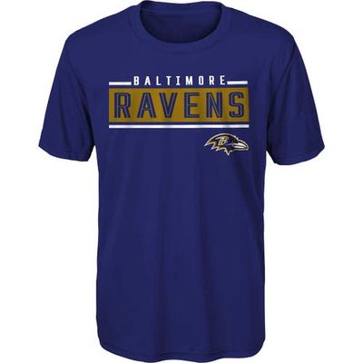 Outerstuff Youth Purple Baltimore Ravens Amped Up T-Shirt