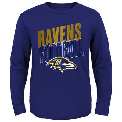 Outerstuff Youth Purple Baltimore Ravens Showtime Long Sleeve T-Shirt