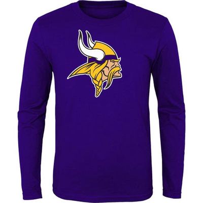 Outerstuff Youth Purple Minnesota Vikings Primary Logo Long Sleeve T-Shirt