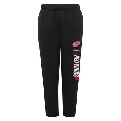 Outerstuff Youth Red Detroit Black Wings Power Move Fleece Pants