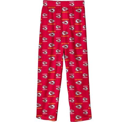 Outerstuff Youth Red Kansas City Chiefs Team-Colored Printed Pajama Pants