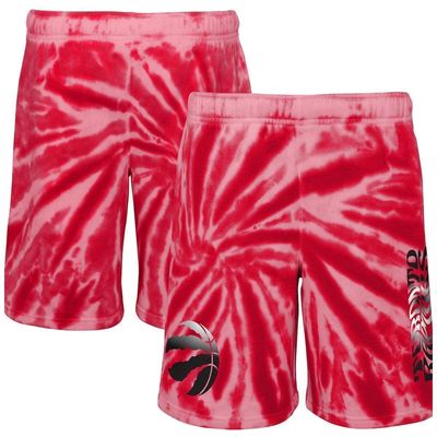 Outerstuff Youth Red Toronto Raptors Santa Monica Tie-Dye Shorts