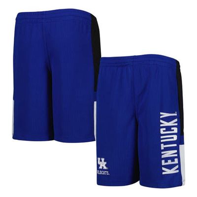 Outerstuff Youth Royal Kentucky Wildcats Lateral Mesh Performance Shorts