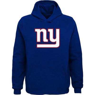 Outerstuff Youth Royal New York Giants Team Logo Pullover Hoodie