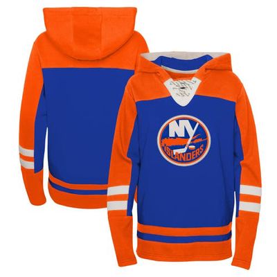 Outerstuff Youth Royal New York Islanders Ageless Revisited Lace-Up V-Neck Pullover Hoodie