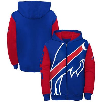 Outerstuff Youth Royal/Red Buffalo Bills Poster Board Full-Zip Hoodie