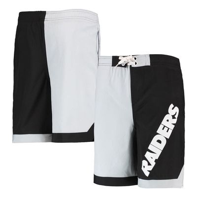 Outerstuff Youth Silver/Black Las Vegas Raiders Conch Bay Board Shorts