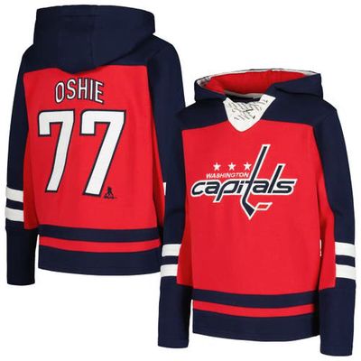 Outerstuff Youth TJ Oshie Red Washington Capitals Ageless Must-Have V-Neck Name & Number Pullover Hoodie