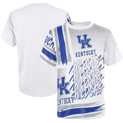 Outerstuff Youth White Kentucky Wildcats Gametime Multi-Hit T-Shirt