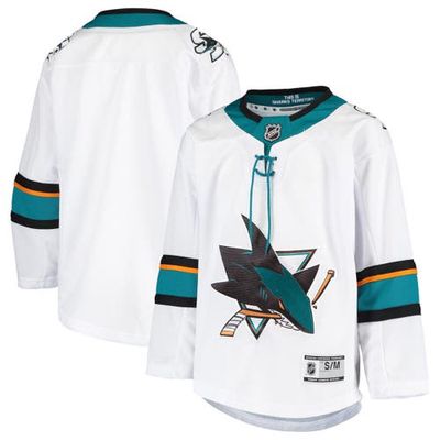 Outerstuff Youth White San Jose Sharks Away Premier Jersey