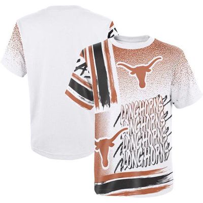 Outerstuff Youth White Texas Longhorns Gametime Multi-Hit T-Shirt