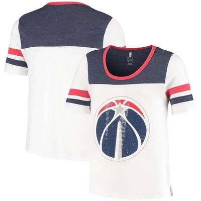 Outerstuff Youth White Washington Wizards Point Guard Sequin T-Shirt
