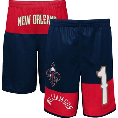 Outerstuff Youth Zion Williamson Navy New Orleans Pelicans Pandemonium Name & Number Shorts