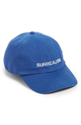 Outsider Supply Embroidered Surrealism Baseball Cap in Blue