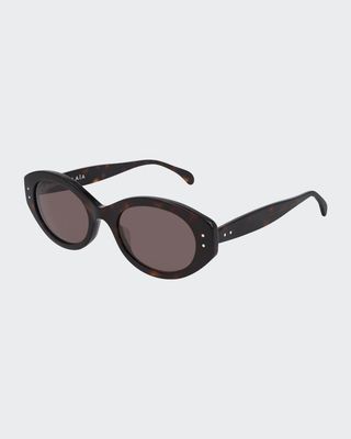Oval Acetate Sunglasses