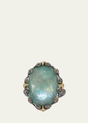 Oval Emerald Statement Ring with Crivelli Diamonds