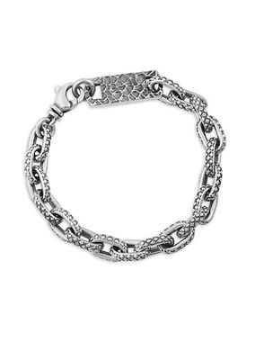 Oval Link Sterling Silver Bracelet